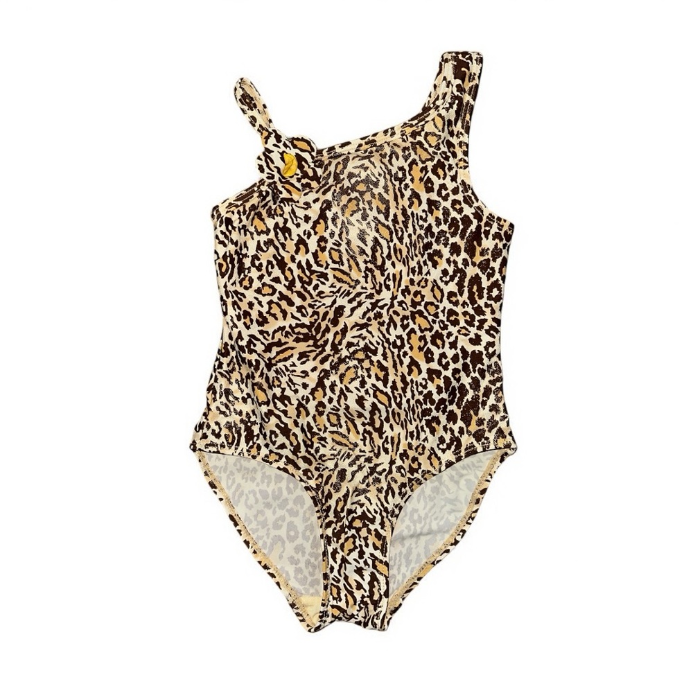 Leopard Print Kids Swimwear